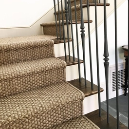 Elegant Sisal Stair Runner for a Stylish Home