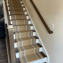 Wool sisal stair runner
